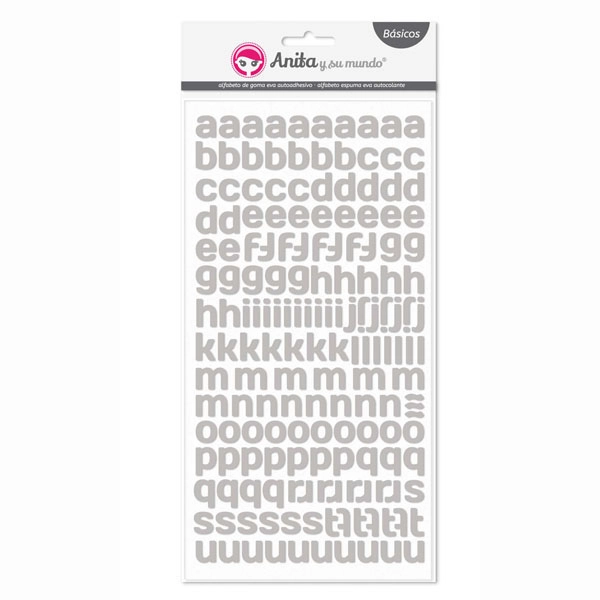 ALFABETO GOMA EVA AUTOADHESIVO GRIS GRAFOPLAS REF.37016071 ALFABETO GOMA EVA AUTOADHESIVO GRIS GRAFOPLAS REF.37016071
